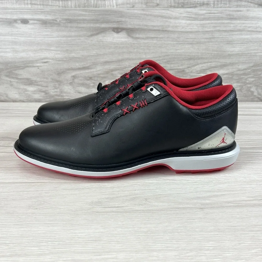 Nike Jordan ADG 5 Golf Shoes Black Fire Red Metallic nby FQ6642-001 Mens Sz 11.5